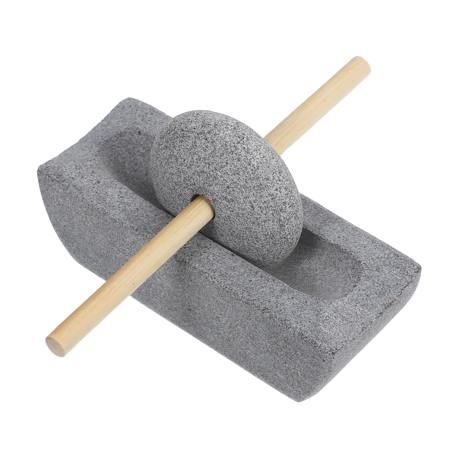 Coffee Tea Bean Leaf - 1Set Manual Stone Grinder Mill for