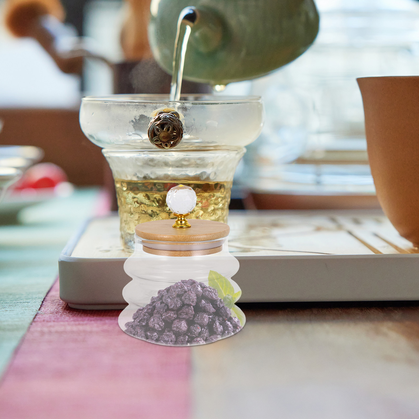 Clear Glass Storage Jar Airtig - đánh giá và giá Coffee Tea Bean Leaf