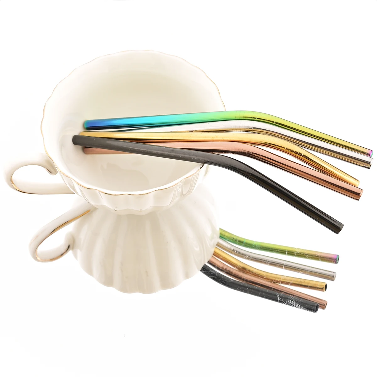 4pcs Reusable Metal Bent Straw - đánh giá và giá Coffee Tea Bags