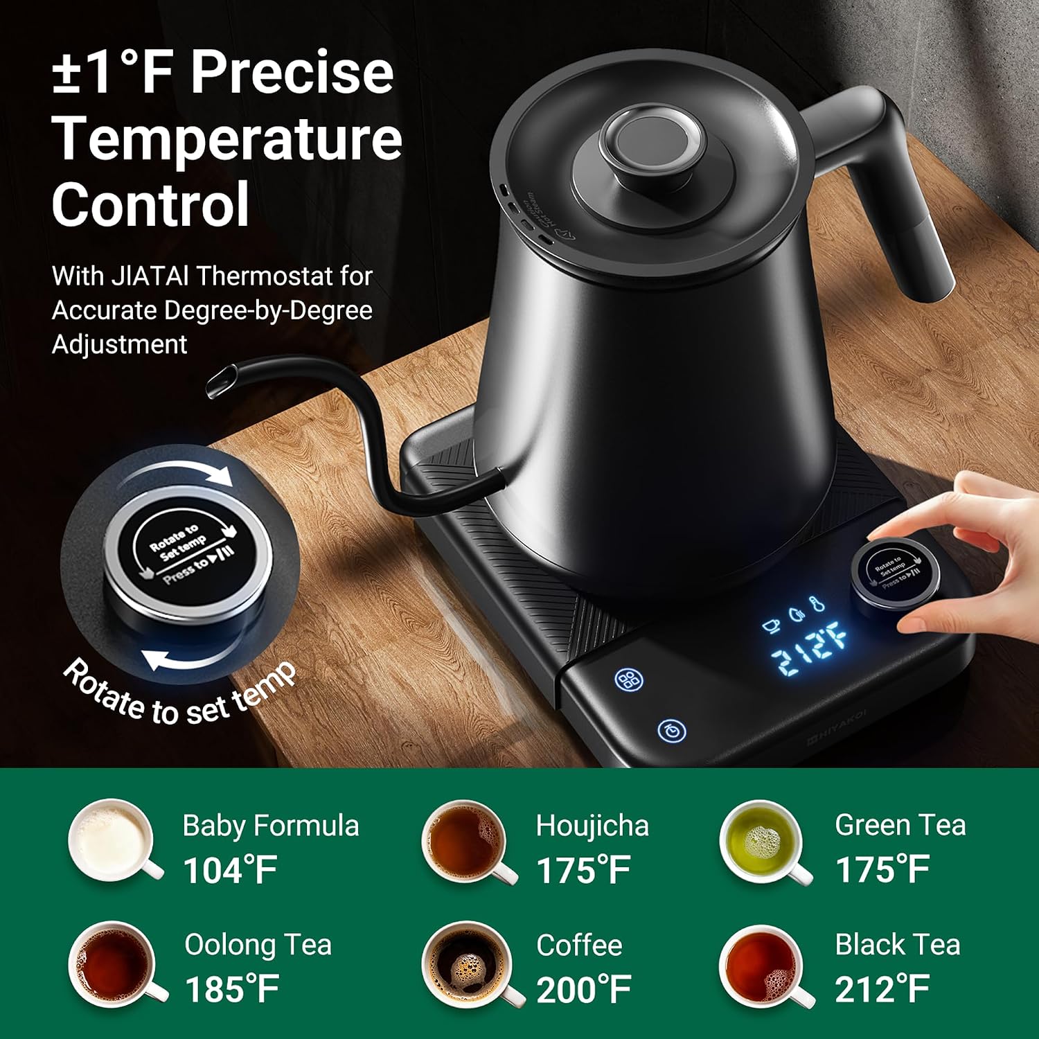 Gooseneck Electric Kettle with - đánh giá và giá Pour Over Kettle