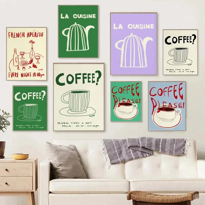 1PC frameless decorative art p - đánh giá và giá Draw Coffee And Tea