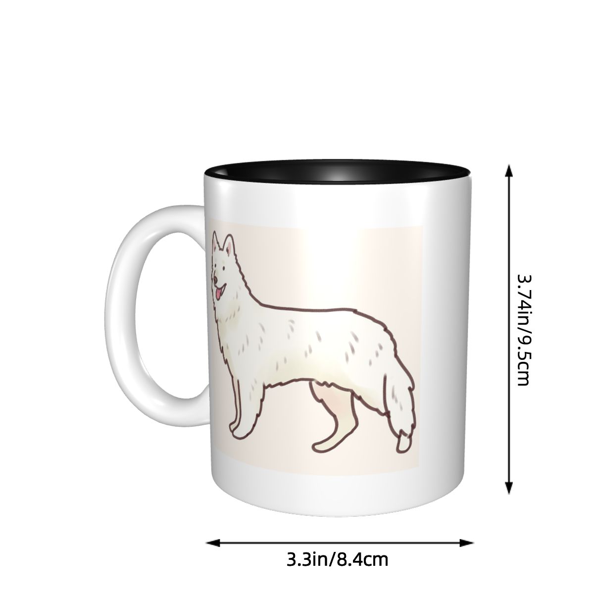 White Swiss Shepherd Drawing M - đánh giá và giá Draw Coffee And Tea