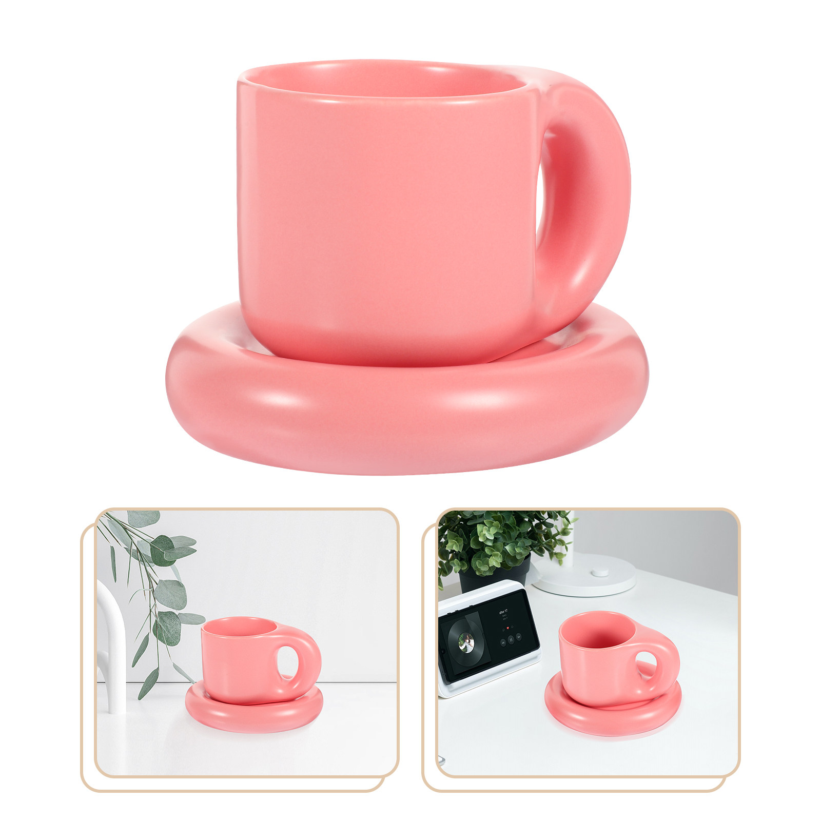 Ceramic Coffee Cup Set with Sa - đánh giá và giá Coffee Tea Hot