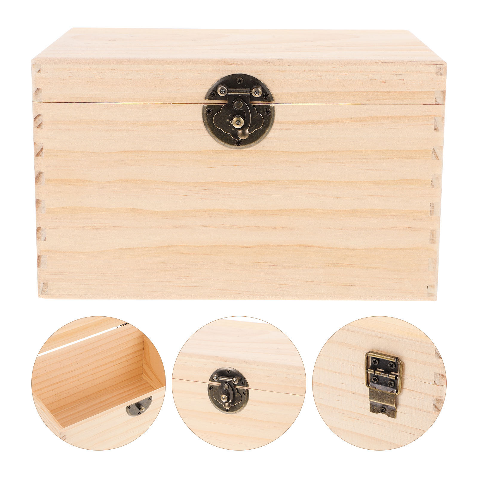 Sturdy Pine Wood Tea Box Stora - đánh giá và giá Coffee Tea Bean Leaf