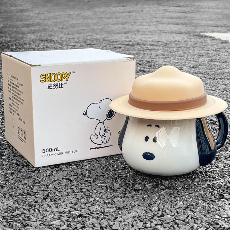 Snoopy Ceramic Mug Kawaii Cart - đánh giá và giá Coffee Tea Room