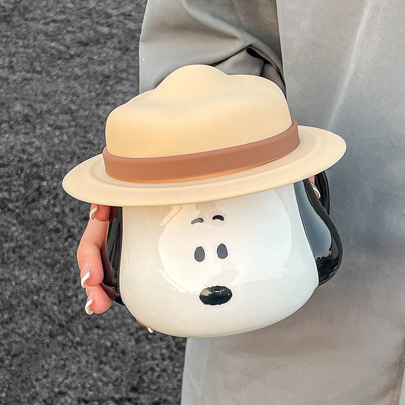 Snoopy Ceramic Mug Kawaii Cart - đánh giá và giá Coffee Tea Room