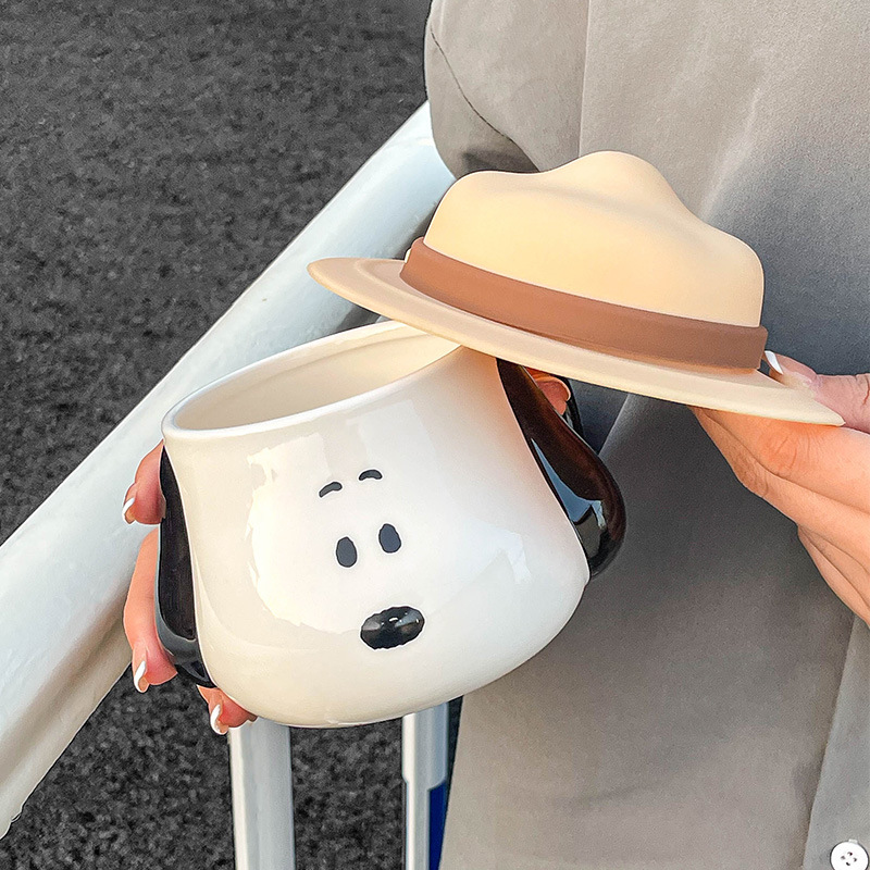 Snoopy Ceramic Mug Kawaii Cart - đánh giá và giá Coffee Tea Room